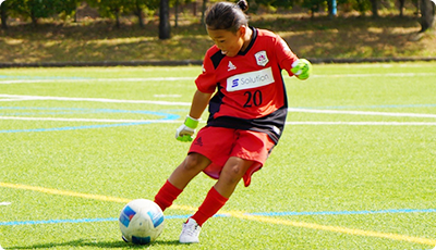 自分らしさを大切にしながらのびのびと成長できる指導を受けるFC.Arbolの選手